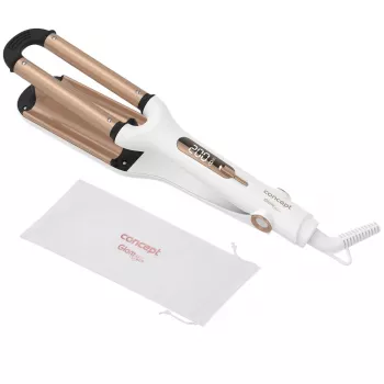 Juuksekrunnija Concept GLAM Style KT2140 — 100 W, 120–200°C, 9 kuumustaset, 1,8 m pöörlev juhe, kuldne