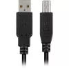 USB 2.0 kaabel, USB-A pistik > USB-B pistik (must, 2,0 meetrit)