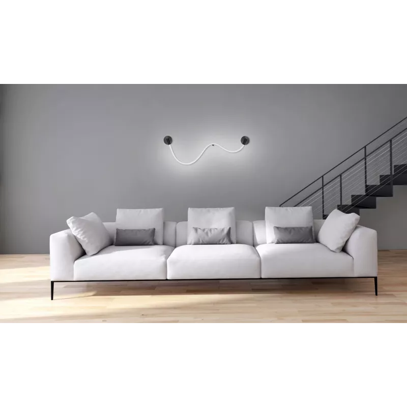 LED-seinavalgusti ActiveJet AJE-CAMELIA NW — 2400 lm, 4000 K, 16 W, must, 1580×120×65 mm, IP20