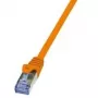 LogiLink PrimeLine - Patch-Cable - RJ-45 (M) to RJ-45 (M) - 7.5 m - SFTP, PiMF - CAT 6a - Halogen-Free - oranž