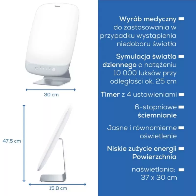 Valgusteraapialamp Beurer TL95 (mudel 60844) LED 10 000 luksi