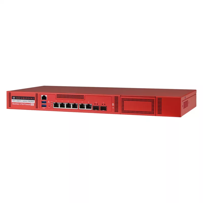 Securepoint RC300S G5 turvalisuse UTM-seade, 13 Gbit/s, 1,5 Gbit/s, 100 kasutaja(t), AES, juhtmega, RJ-45