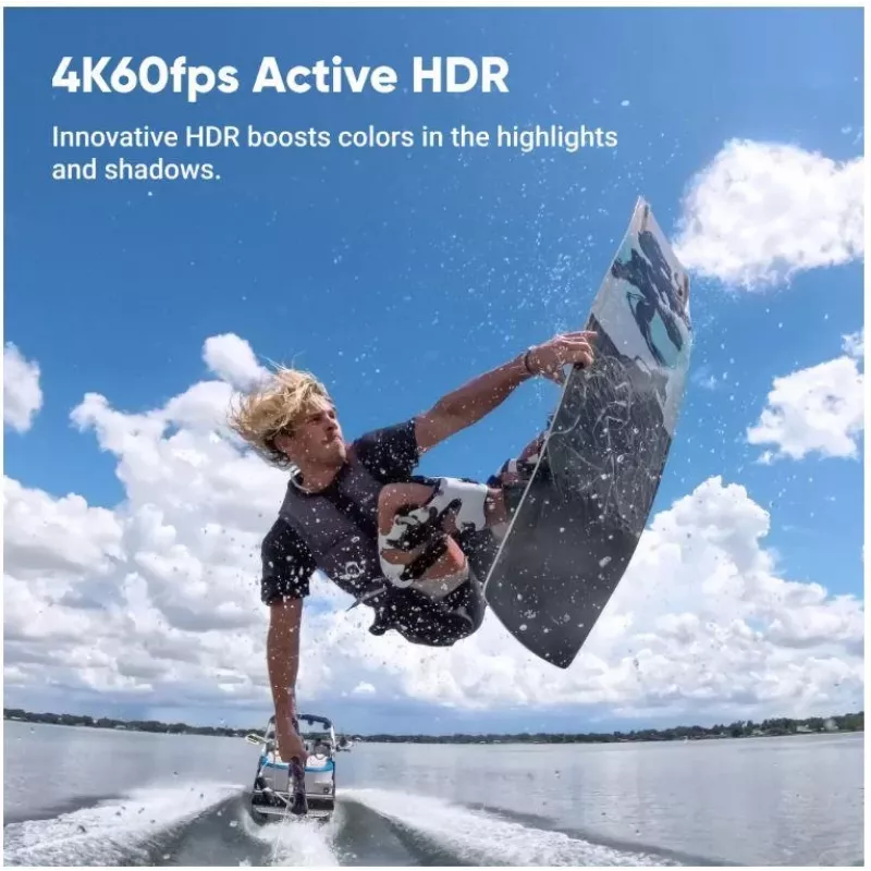 Spordikaamera Insta360 Ace Pro 2 — 50 MP, 8K Ultra HD (7680×3272), 1/1,3-tolline sensor, kuni 240 fps, sisseehitatud ekraan, Wi‑Fi, MicroSD, 177,7 g, must