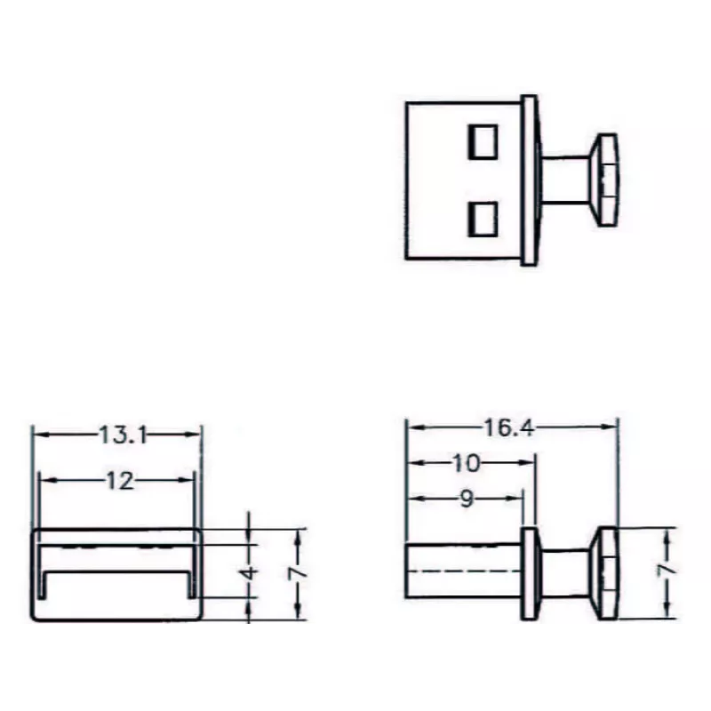 Pistikupesa turvakate USB Type-A DeLOCK 64009