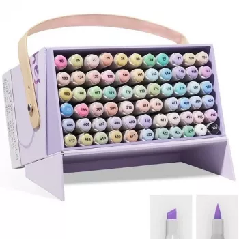Kahepoolsed markerpliiatsid Arrtx LC303663 — 66 pastelset värvi, kaheotsalised markerid