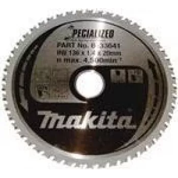 Makita Specialized - ketassaeleht - metallile - 136 mm - 50 hammast (B-33641)