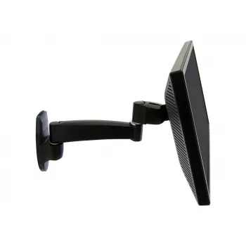Ergotron 200 Series - Seinale kinnitatav komplekt (seinahoidik) - monitorile - 1 pikendus - teras - must - ekraani suurus: kuni 81,3 cm (kuni 32 tolli)