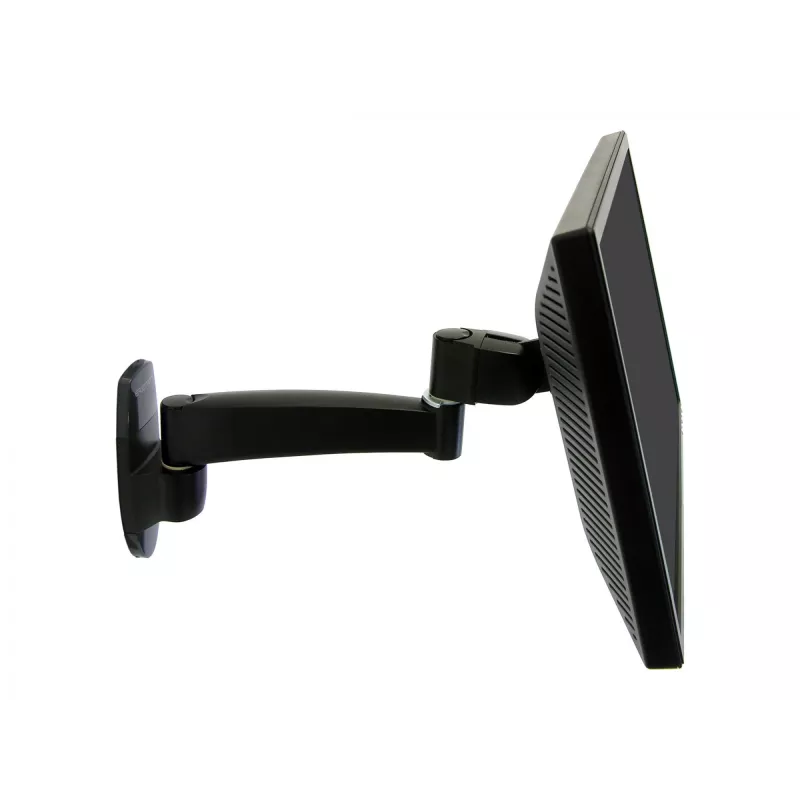 Ergotron 200 Series - Seinale kinnitatav komplekt (seinahoidik) - monitorile - 1 pikendus - teras - must - ekraani suurus: kuni 81,3 cm (kuni 32 tolli)
