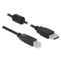 USB-kaabel DeLOCK 2 m USB 2.0-A USB 2.0-B Must