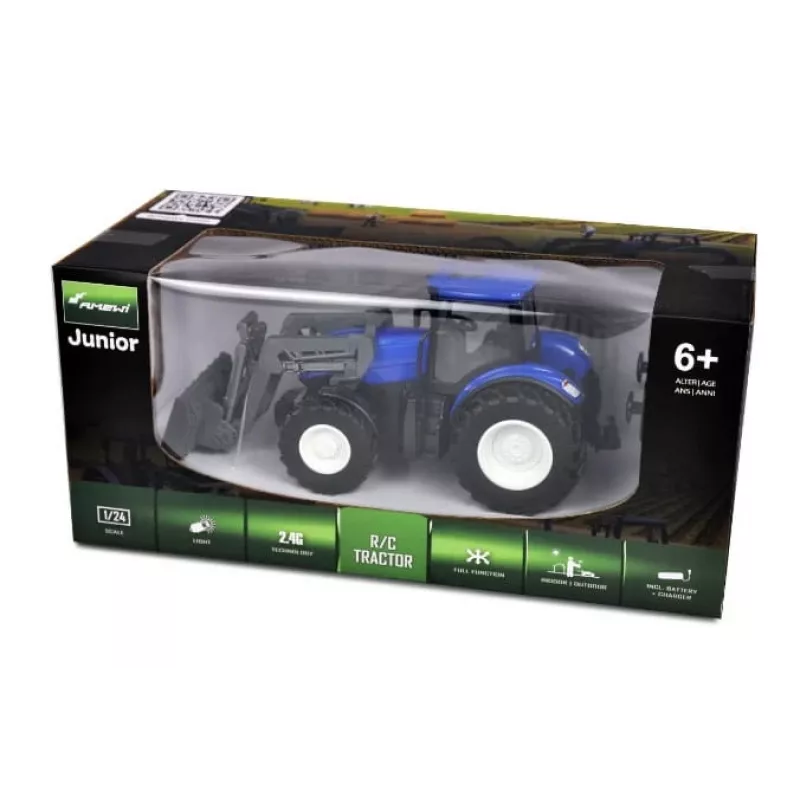 Traktor Amewi mängutraktor lumesahaga, elektrimootor 1:24