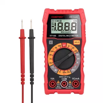 Multimeeter Habotest HT108L — DC kuni 600V, AC kuni 600V, 10A vahemik