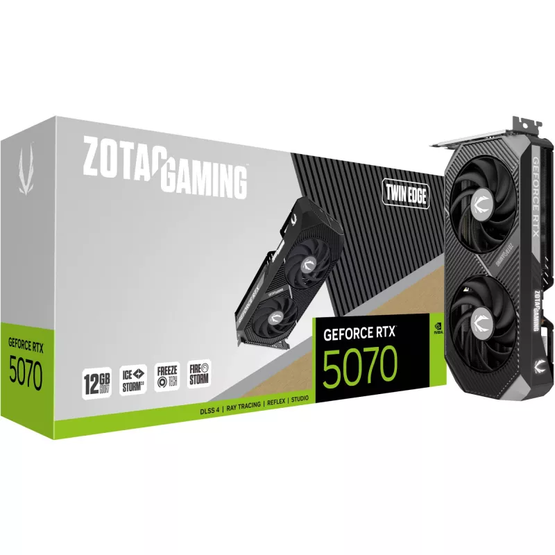 ZOTAC GAMING GeForce RTX 5070 Twin Edge 12GB GDDR7 graafikakaart