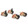 Rattad (castor wheels) Digitus DN-19 CASTOR-OR must pronks 250 kg