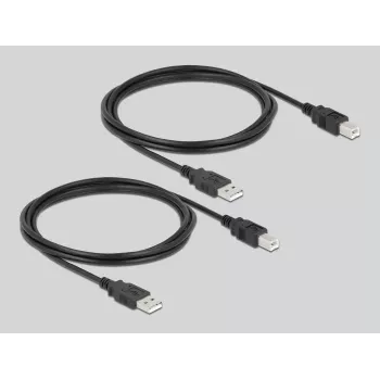 DeLOCK 11491 andmelüliti USB Type-A USB Type-B külge 0,48 Gbit/s Must