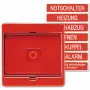 JUNG 561 GL RT - Rot - Thermoplast - 71 mm - 71 mm - 1 Stück(e)
