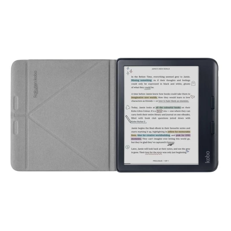 Folio Case Rakuten Kobo SleepCover 17.8 cm Must