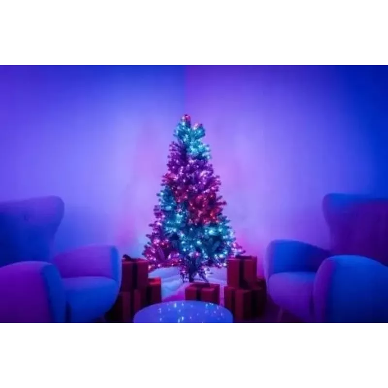 Eelvalgustatud jõulupuu Twinkly Regal Tree 1,50 m — 270 RGB LED-i, Wi‑Fi ja Bluetooth, IP20, 36 W, roheline juhe