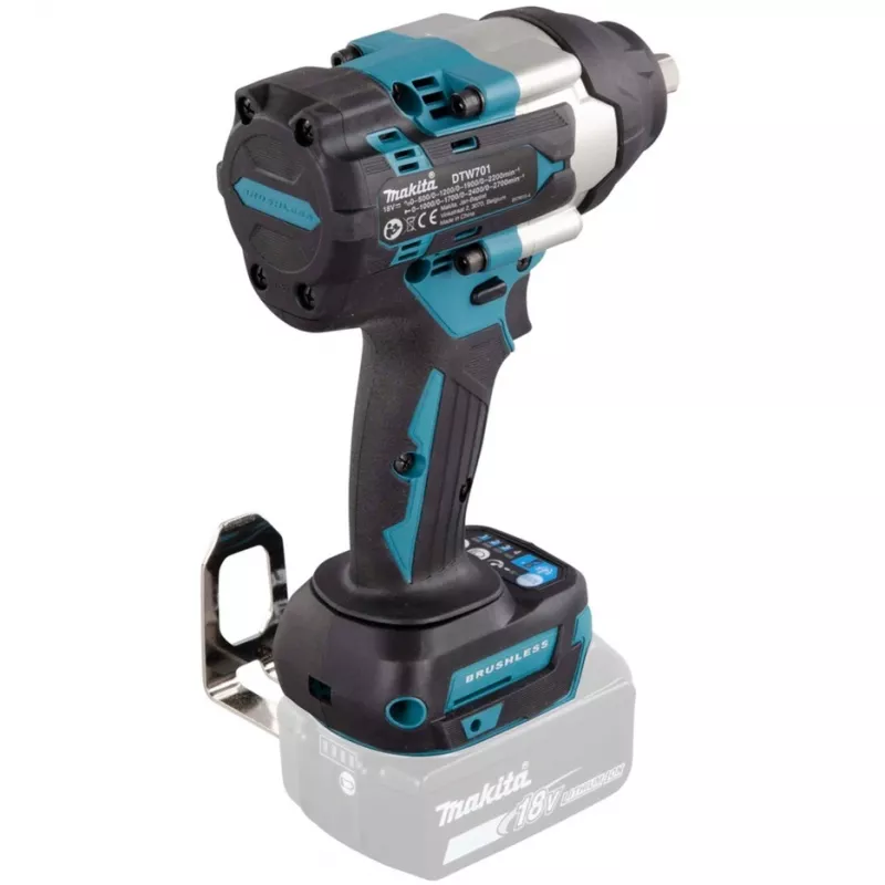 Makita DTW701Z akukruvikeeraja/löökkeeraja 2700 p/min Must, Sinine