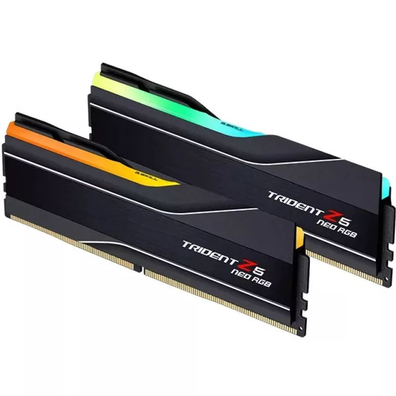 DIMM 96 GB DDR5-5600 (2x 48 GB) Dual-Kit, Arbeitsspeicher schwarz, F5-5600J4040D48GX2-TZ5NR, Trident Z5 NEO RGB, AMD EXPO