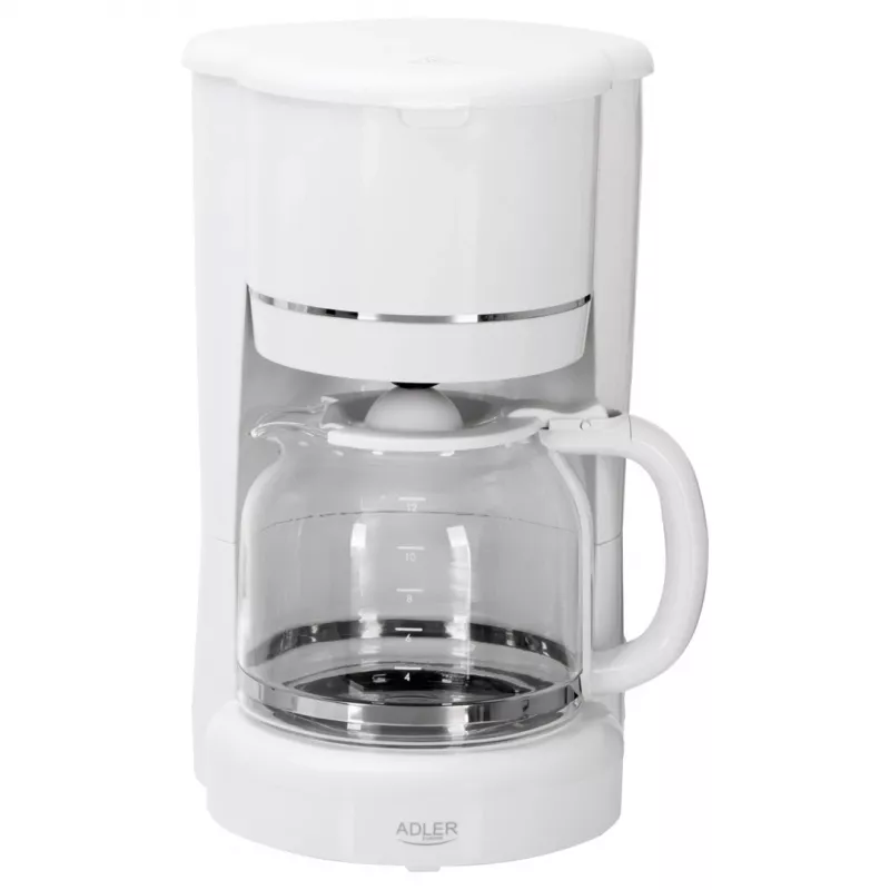Adler AD 4383w Tilgakohvimasin jahvatatud kohvile 1,5 L valge