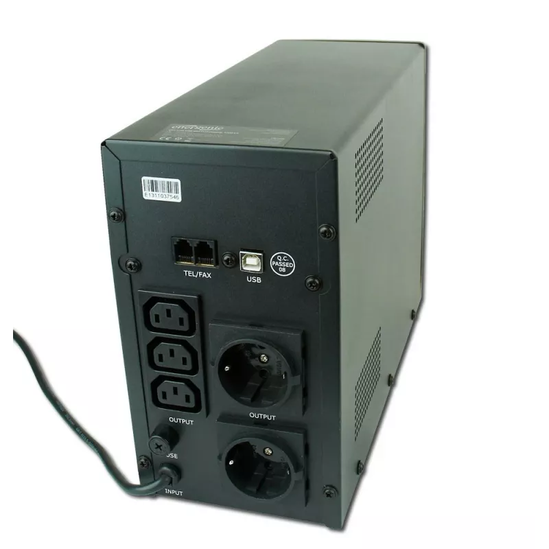 Gembird EG-UPS-033 katkematu toiteallikas (UPS) Line-Interactive 1200 VA 720 W 3 AC-pistikupesa