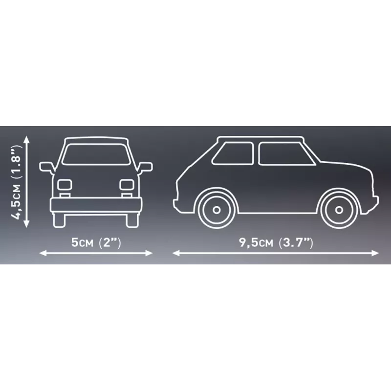 Mänguasjade ehituskomplekt Cobi Youngtimer Collection Fiat 126p el 24531 — 150 tk