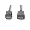 Adapterkaabel Displayport 1.2 lukustusega 4K 60Hz UHD tüüp DP/HDMI A M/M must 2 m