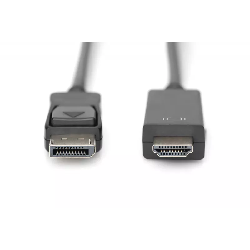 Adapterkaabel Displayport 1.2 lukustusega 4K 60Hz UHD tüüp DP/HDMI A M/M must 2 m