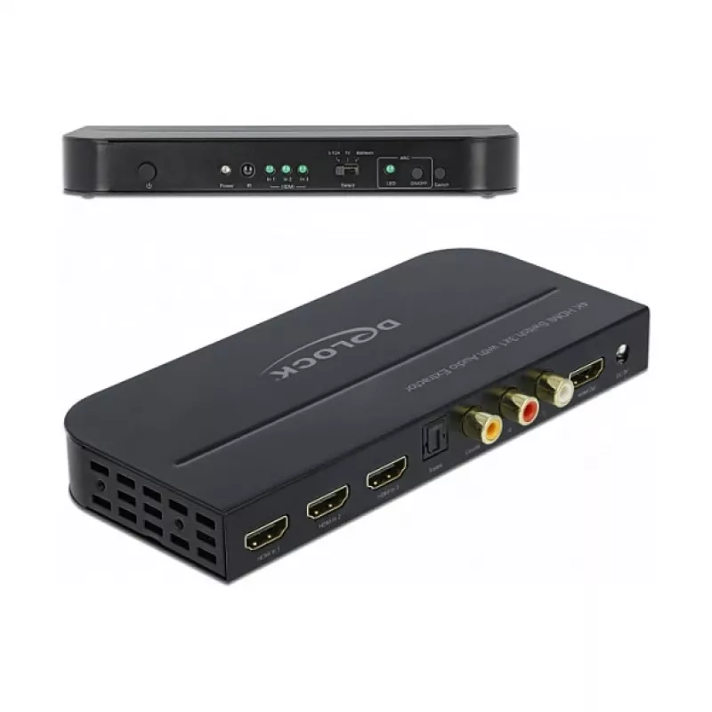 HDMI-lüliti DeLOCK 3 x HDMI-sisend 1 x HDMI-väljund 4K 60 Hz