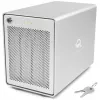 Mercury Elite Pro Quad, kettakorpus, hõbedane, USB 3.2 Gen 2, RAID-valmis
