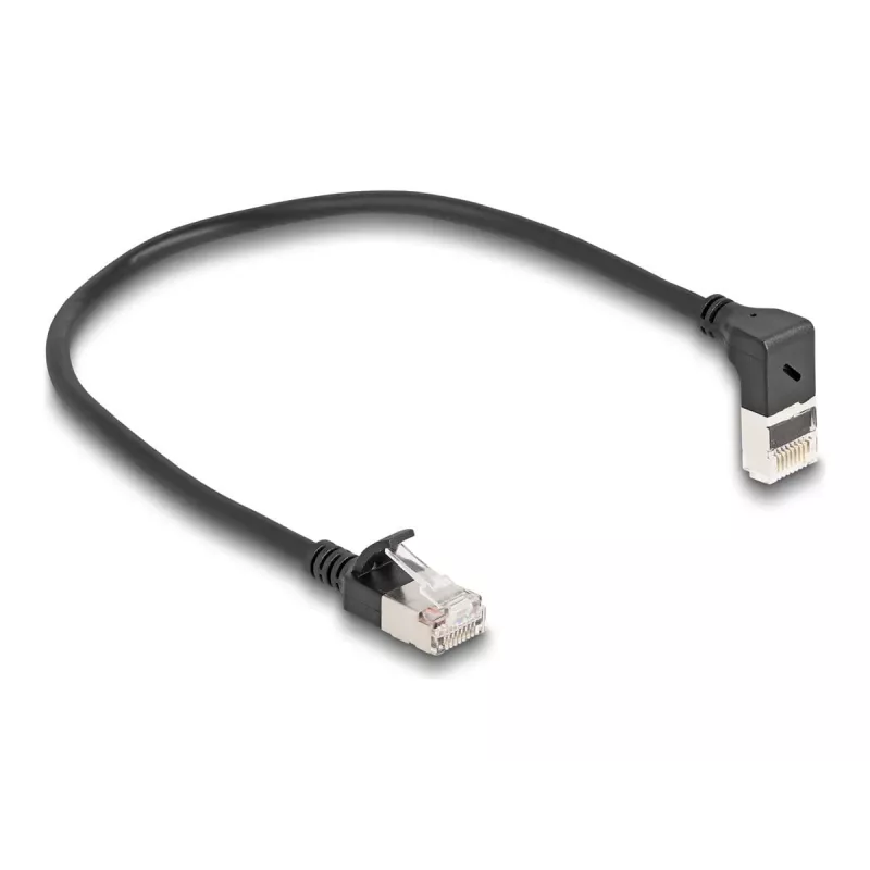 DeLOCK RJ45 võrgukaabel Cat.6A 0,25 m must