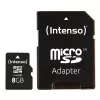 MÄLU MICRO SDHC 8GB C10/W/ADAPTER 3413460 INTENSO