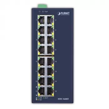 PLANET ISW-1600T võrgulüliti, haldamata, Fast Ethernet (10/100), sinine