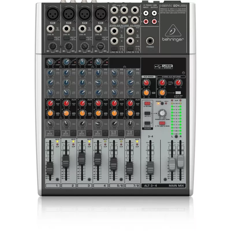 Behringer Xenyx 1204USB helimikser 12 kanaliga hall