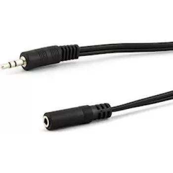 Audio pikenduskaabel e p B 125/5 LOSE — 3,5 mm isane kuni 3,5 mm emane, 5 m, must
