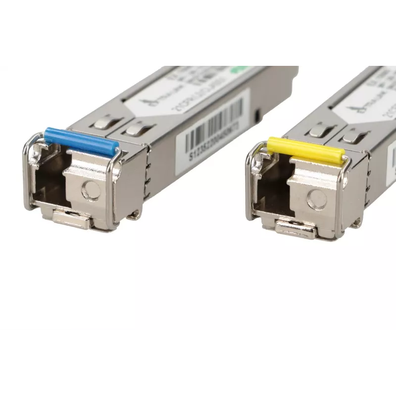 Extralink SFP WDM-moodul 1,25G, 1,25 Gbit/s, 1310/1550nm, ühemoodiline, 20 km, LC, DOM, paar, mõeldud HP/Aruba jaoks
