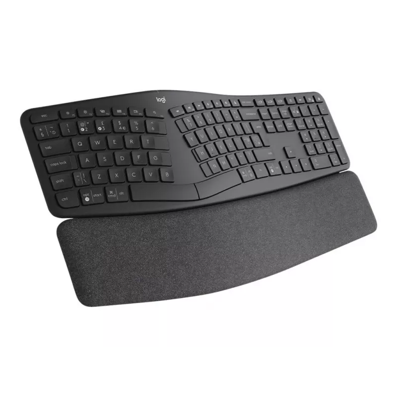 Logitech ERGO K860 - klaviatuur - juhtmevaba - 2,4 GHz, Bluetooth 5.0 - QWERTY - GB - grafiit