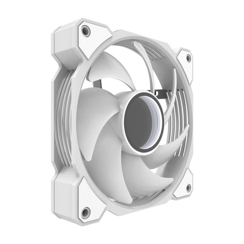 Darkflash DR08 jahutusventilaator (valge) — korpuse/protsessori ventilaator, mudel DR08 Valge, üksik 120 mm ventilaator