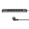 Digitus 6-suunaline kontori pikendusjuhe 3 USB pordiga 1,5 m kaabel