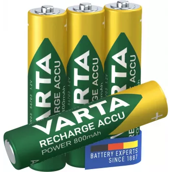VARTA HR03 AAA laetav aku Accu Power 800 mAh 56703 laetavad patareid 4 tk Roheline