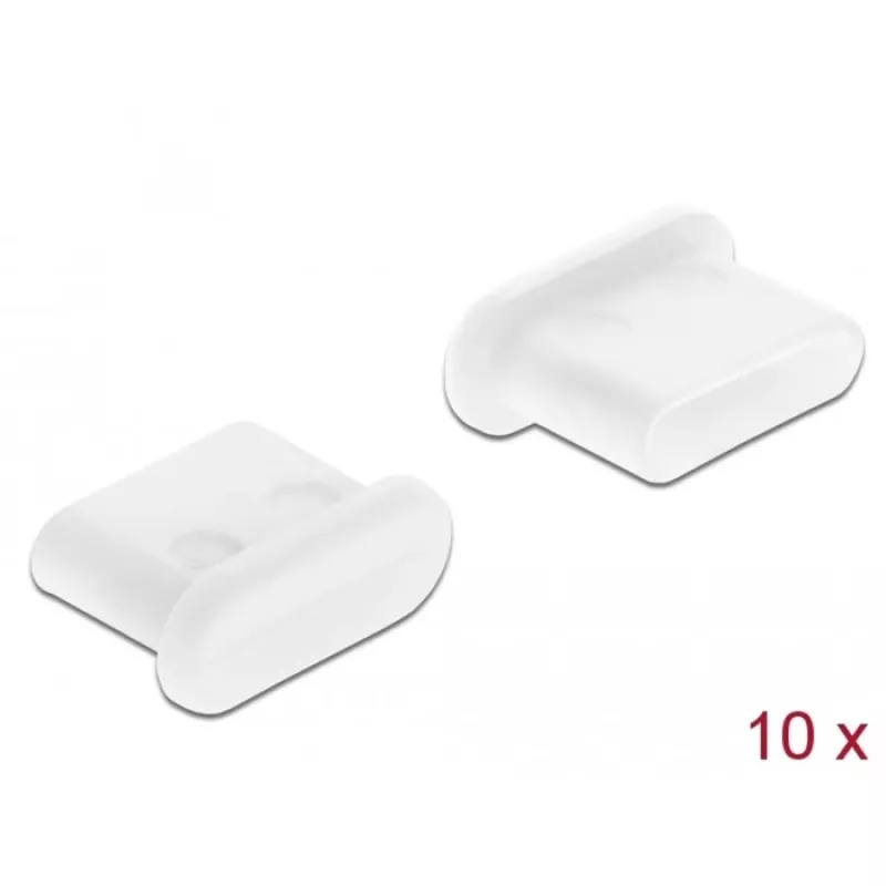 Tolmukate USB USB-C emasele DeLOCK 64095 10 tk valge