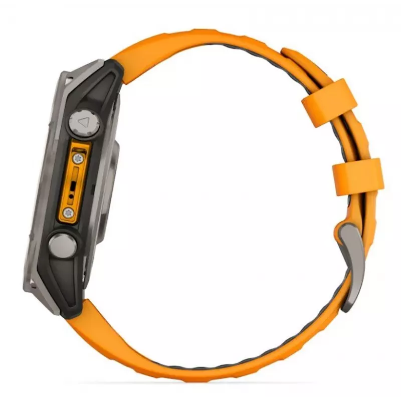 Garmin fenix 8 3.56 cm (1.4) AMOLED 47 mm Digitaalne 454 x 454 pikslit Puuteekraan Grafiit Wi-Fi GPS (satelliit)