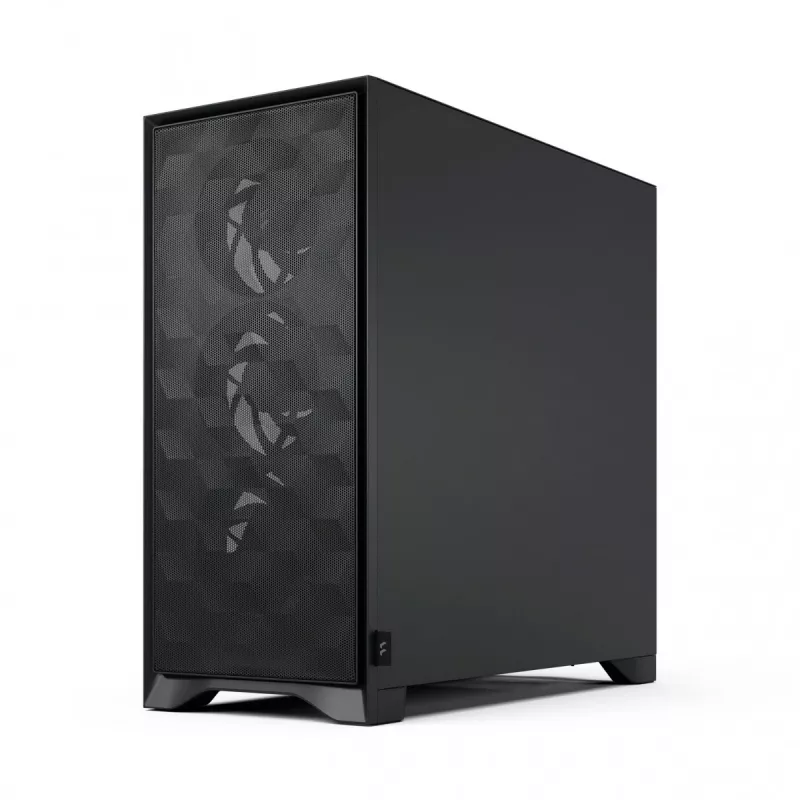 PC korpus Fractal Design Pop 2 Air Must TG Midi Tower — ATX, 3x 120 mm esiventilaatorit, toetab 2,5-tolliseid ja 3,5-tolliseid draive