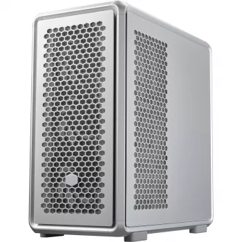 Arvuti korpus Cooler Master MasterFrame 600 Midi Tower hõbedane — ATX/Micro-ATX/ITX, karastatud klaas, toetab 3x140 mm esiventilaatoreid