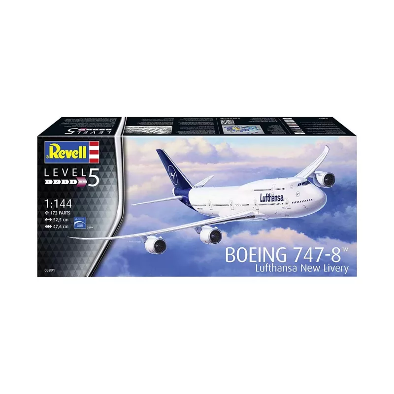 Airplane Revell Boeing 747-8 Lufthansa New Livery