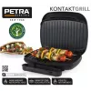 Elektri grill Petra PT4366MBLKVDE must, mittenakkuva pinnaga ja reguleeritava temperatuuriga