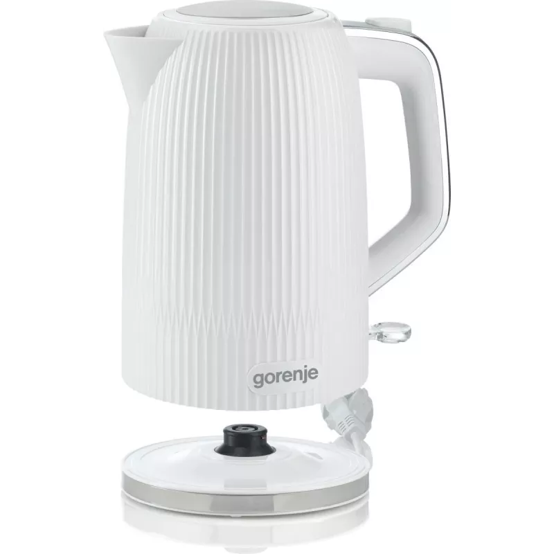 Gorenje veekeetja | K17DPW | Elektriline | 2200 W | 1,7 L | Roostevaba teras | 360° pöörlev alus | Valge