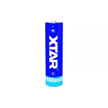 Aku 18650 3,7V Li-ioon 2600 mAh Aku 18650 3 on Xtari taaslaetav standardne liitiumioonaku. Ehtne Xtari toode — MPN: 18650-2600 · EAN: