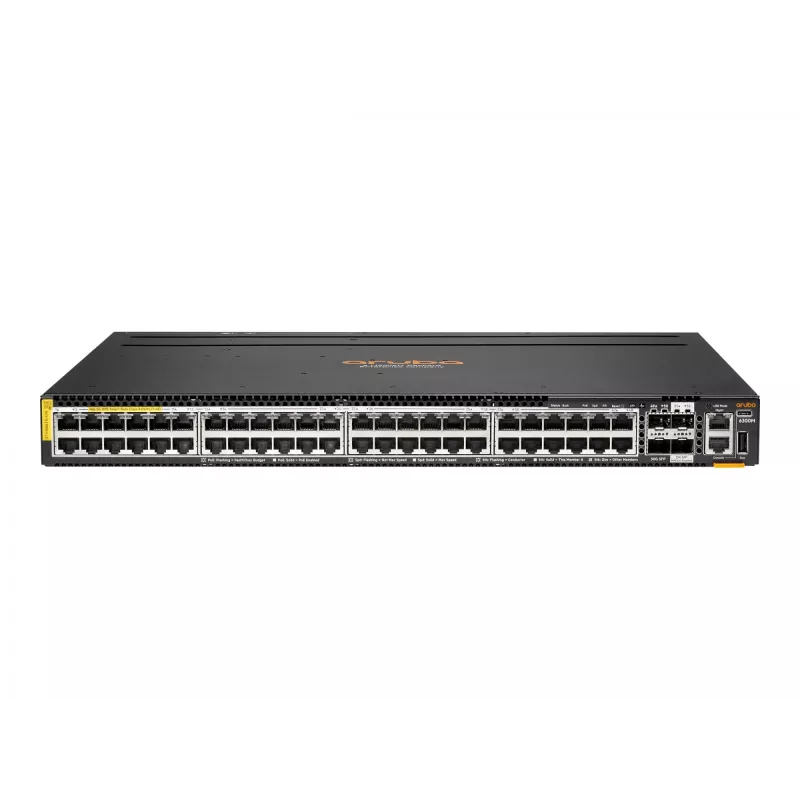 Hallatav võrgukommutaator HP Enterprise Aruba R8S90A 48x 5G Ethernet (100/1000/5000) PoE, RJ-45/USB-C konsool, 880 Gbit/s