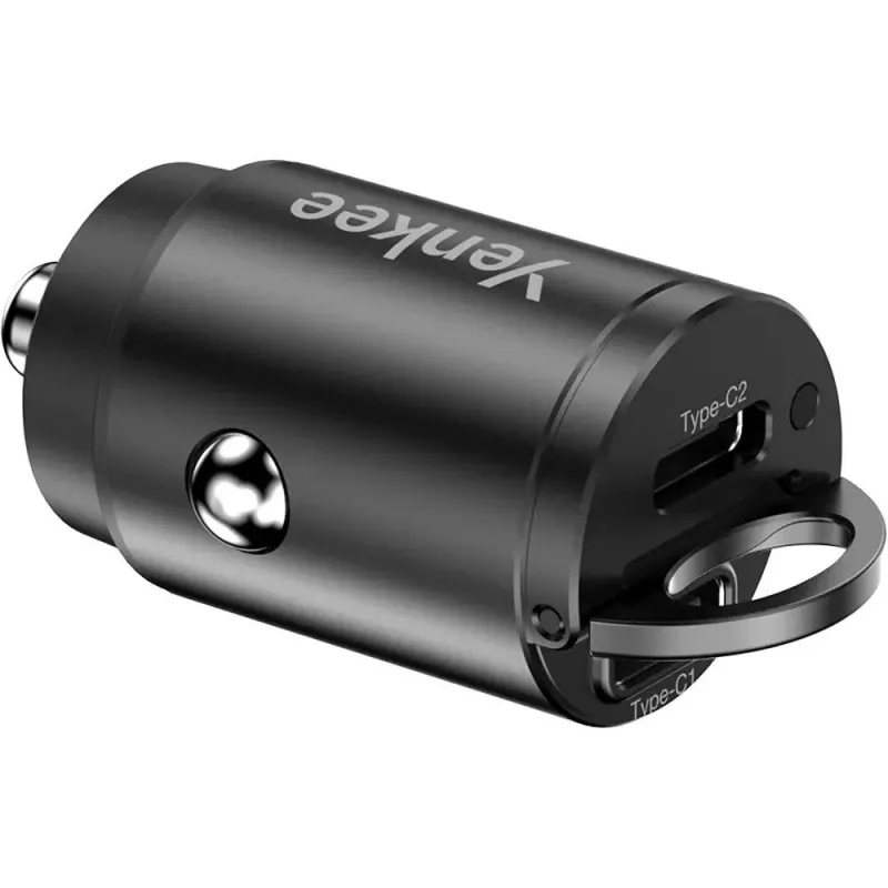 Autolaadija YENKEE CAR 01 Power Delivery 30W 2×USB-C
